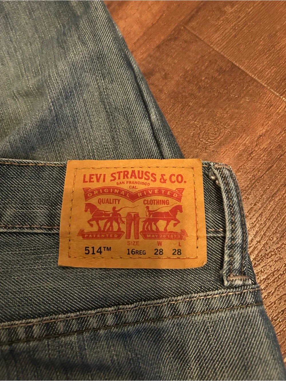 Levi's Kid’s Red Tag 514 Straight Leg Jeans Size 16 Regular